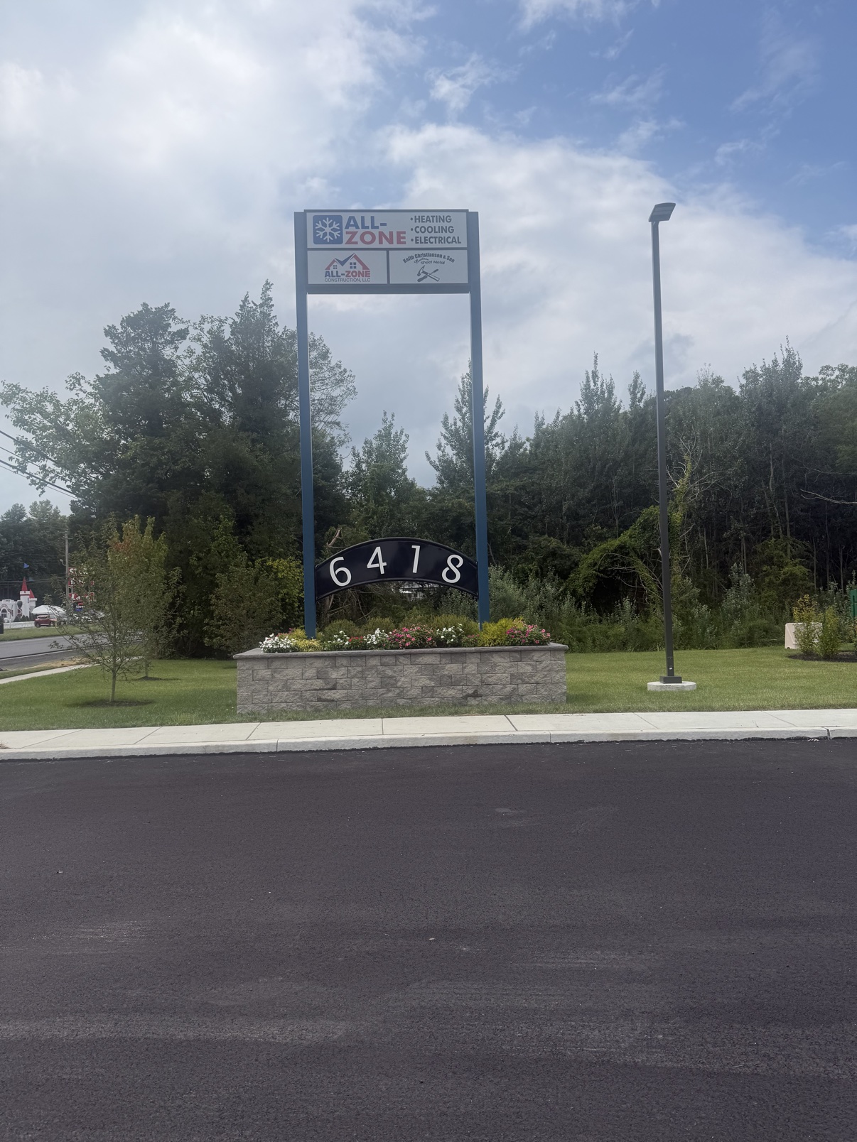 All-Zone steel sign structure fabricated by TPR Fabrication